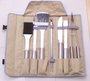 10pcs bbq sets with oxford pouch