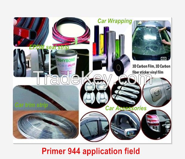 Primer 944(similar 3M 94, 3M K520, 3M K500, 3M 4299) for epdm seal strip, car trim, 3D Carbon Film