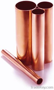 Straight copper water pipe