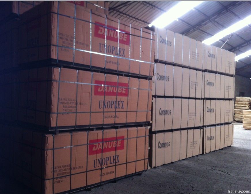Hot sale 18mm film faced plywood with Logo