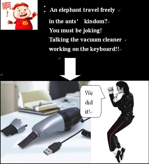 USB Vaccum Keyboard Cleaner