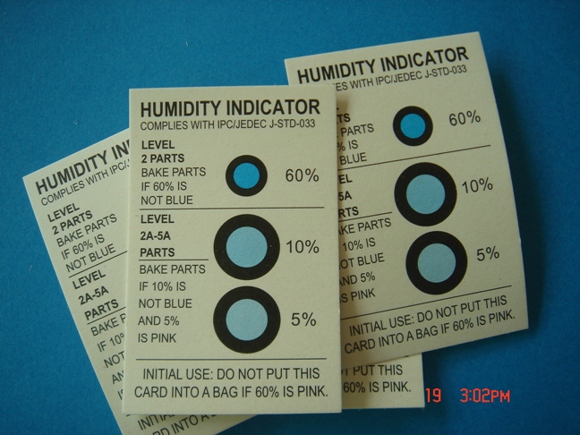 humidity indicator card