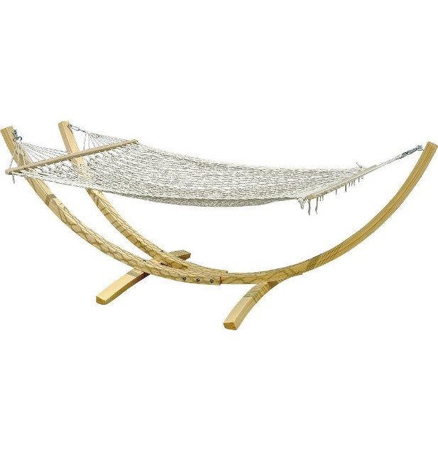 wooden stand hammock