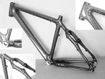 carbon mountain frame bicycle