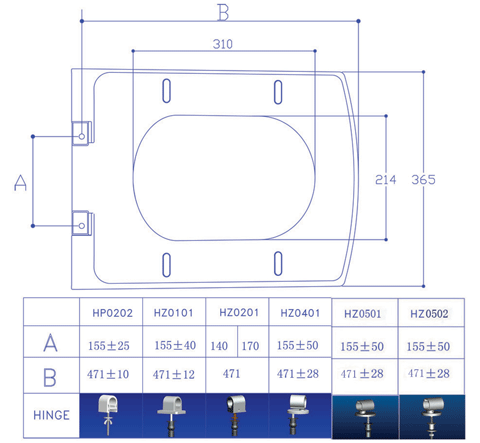 toilet seat and cover A1040