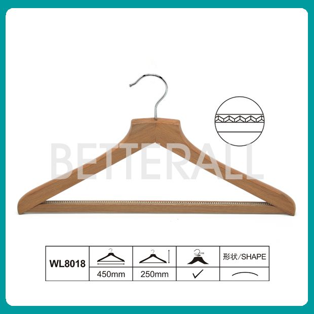 wooden coat hanger