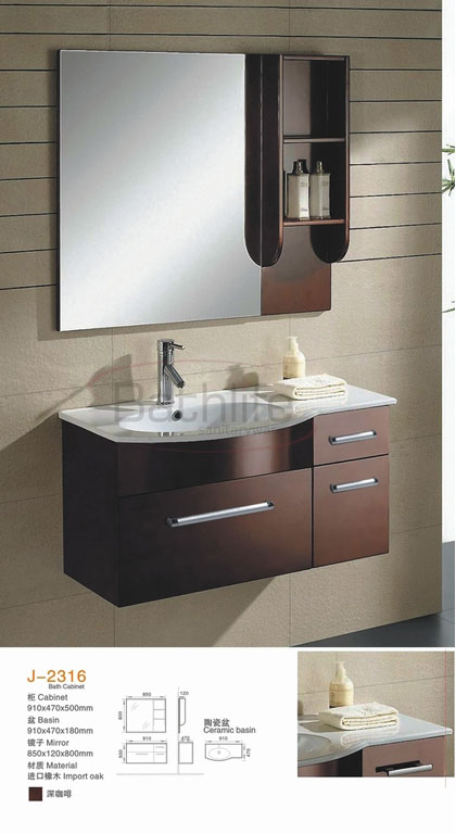 Bathroom OAK Cabinet Basin