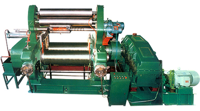 Two Roll Mixing Mill with Stock Blender