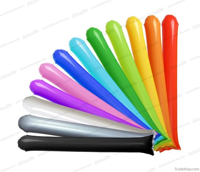 Plain color Inflatable cheering stick balloon bang stick