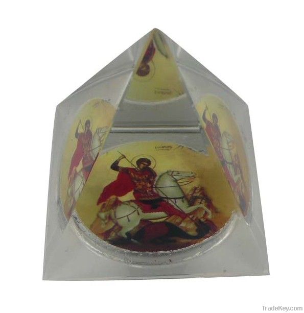 Decorative Orthodox Crystal Pyramid