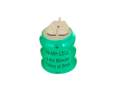 NI-MH rechargeable button cell battery