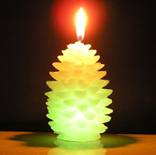 pinecone candles, led candles, festival candles