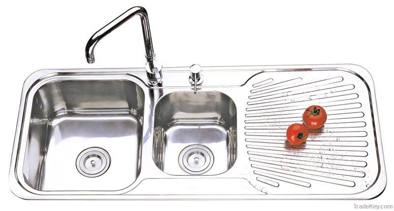 Stainless Steel Double Bowl Kitchen Sink