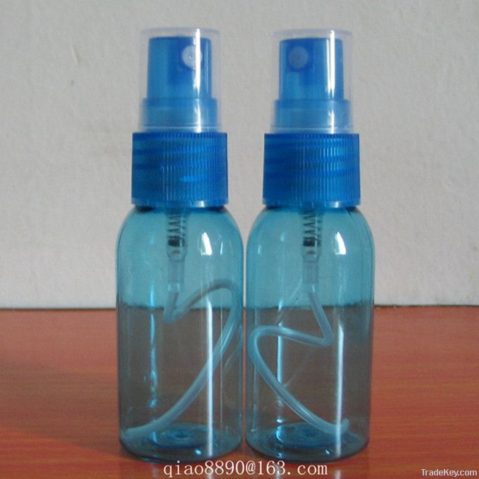 plastic bottles with spray pumps