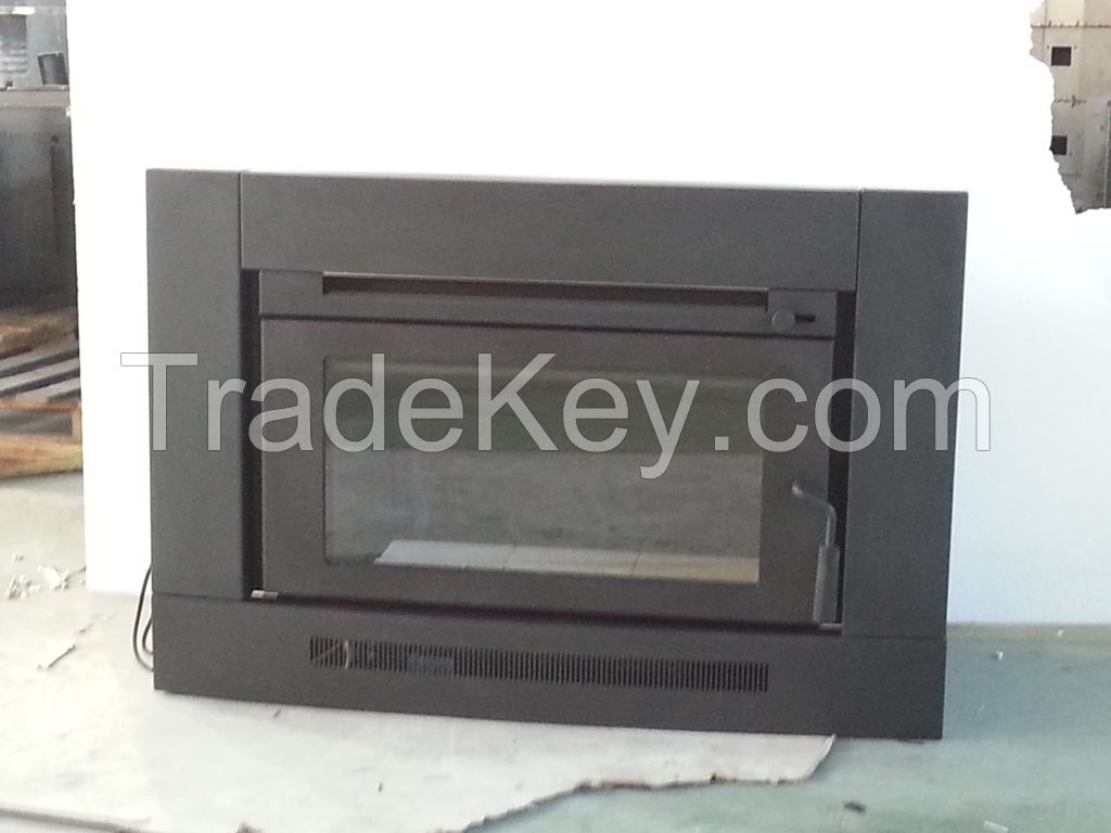 wood burning morden steel fireplace