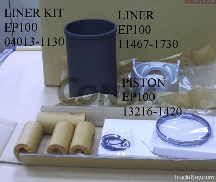 Cylinder liner, piston, liner kit.