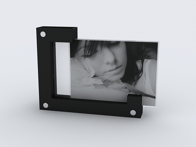 New Concept Half Side Flock Photo Frame