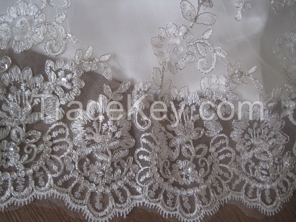 Elegant Mermaid Wedding Dresses Appliques Sequins