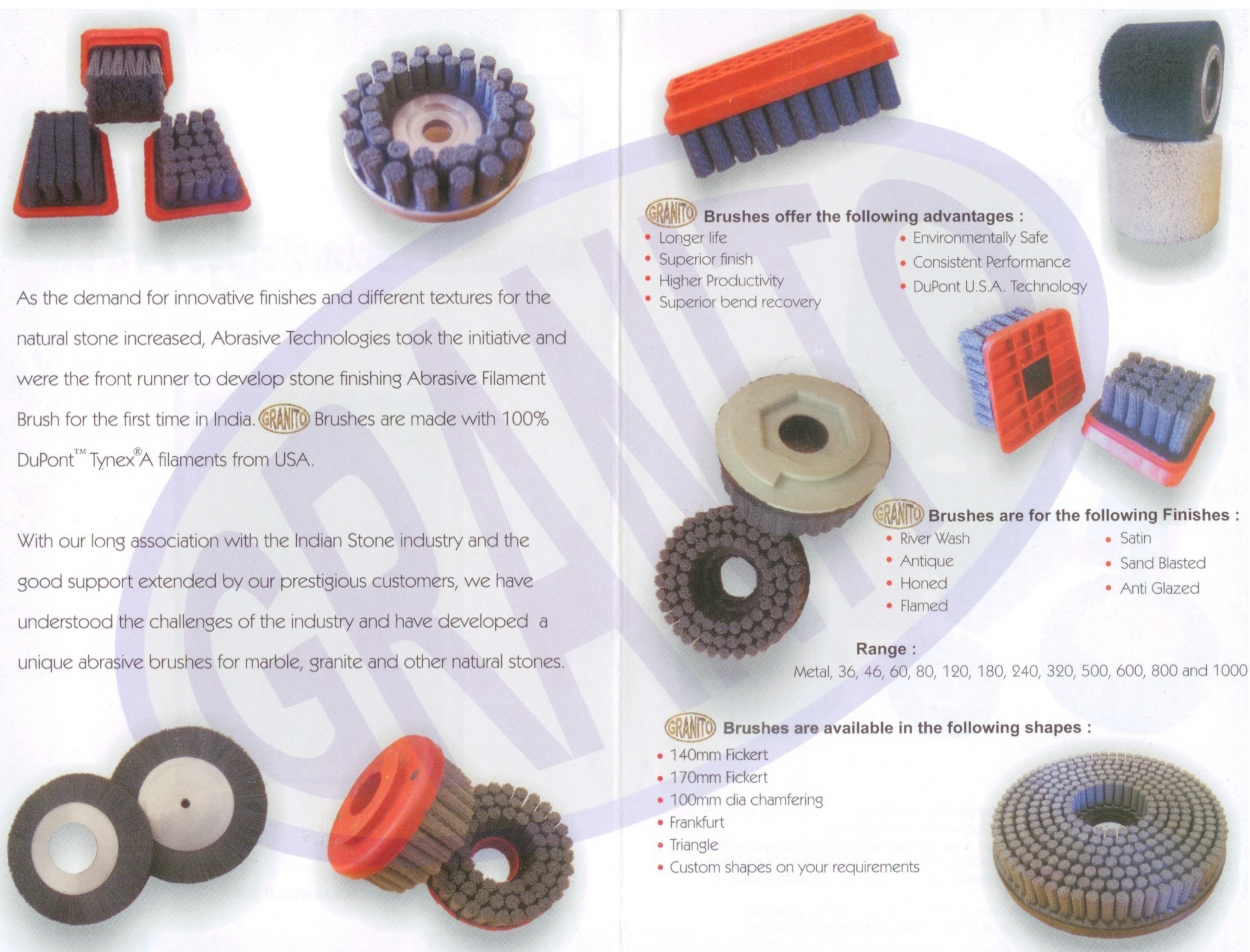 Abrasive Brushes In Various Shapes