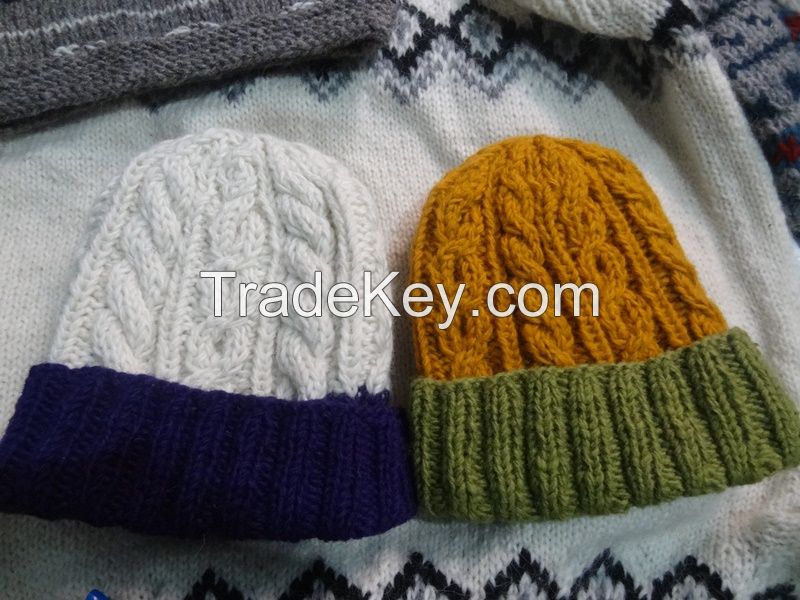 Cable Knit Winter Caps