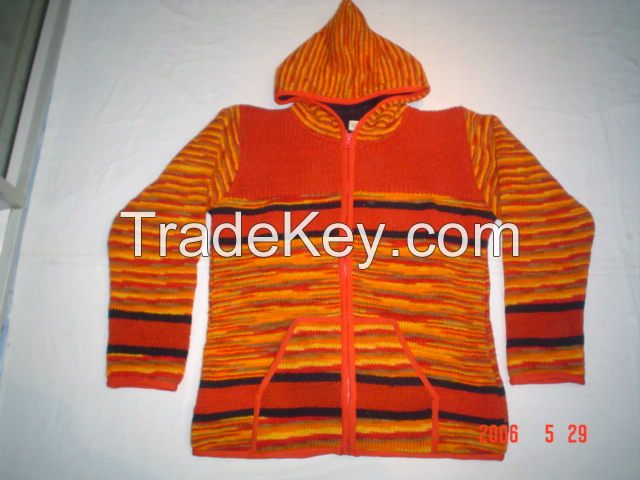 Woolen Knitted Hoody