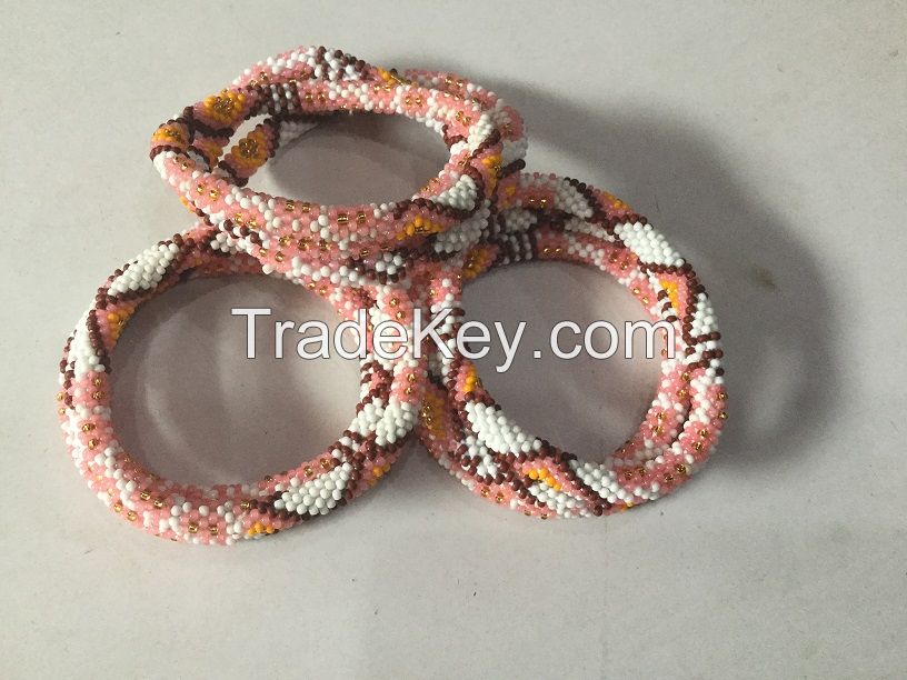 Red Beads Roll Bracelets