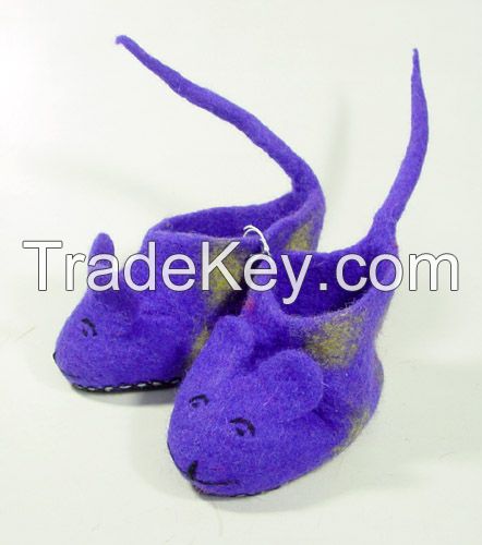 Handmade Felt Indoor Slippers