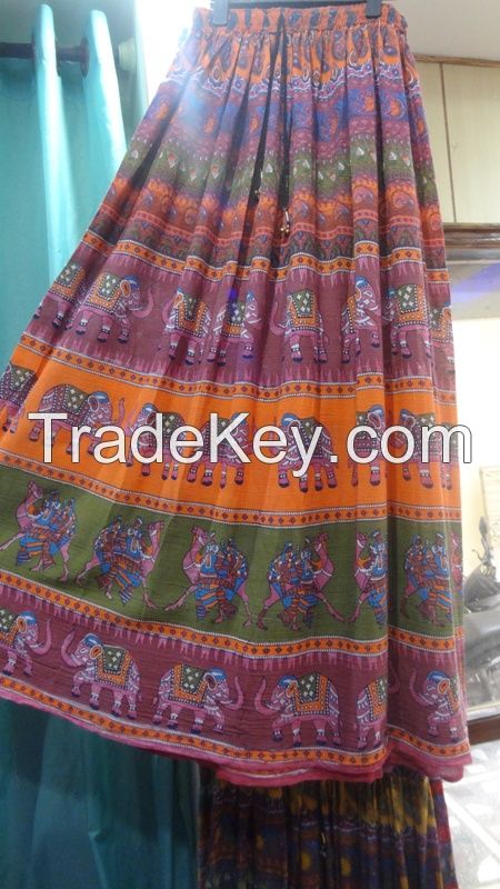 Cotton Long Skirt