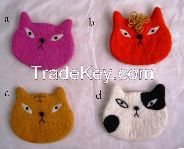 Felt Animal Coin Bag