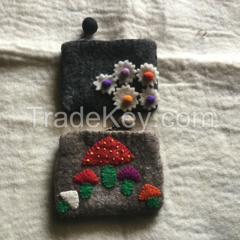 Felt Coin Bag