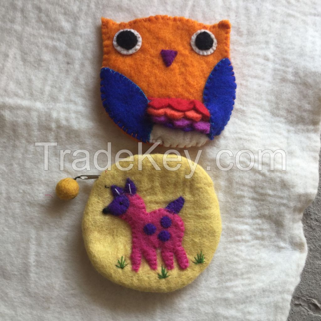 Felt Coin Bag