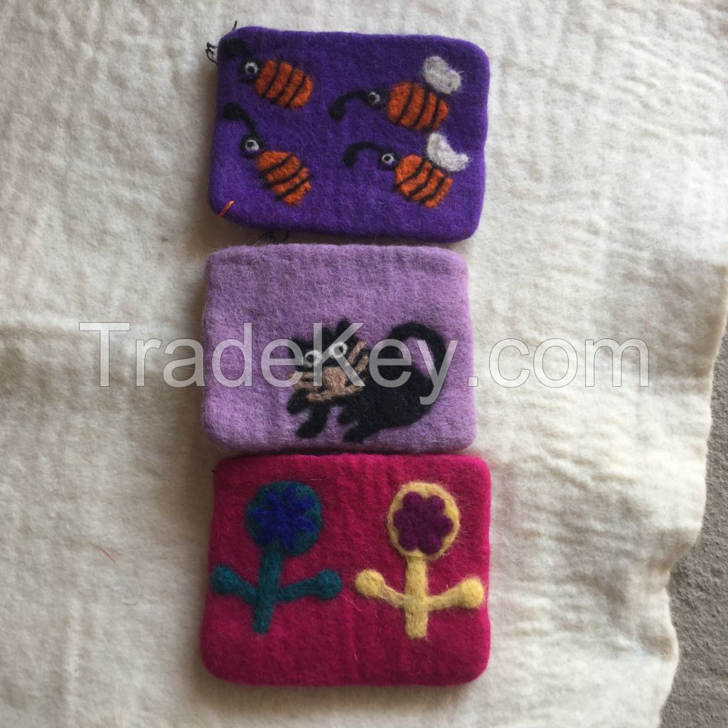 Felt Coin Bags