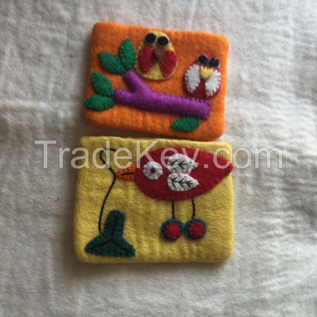 Felt Coin Bag