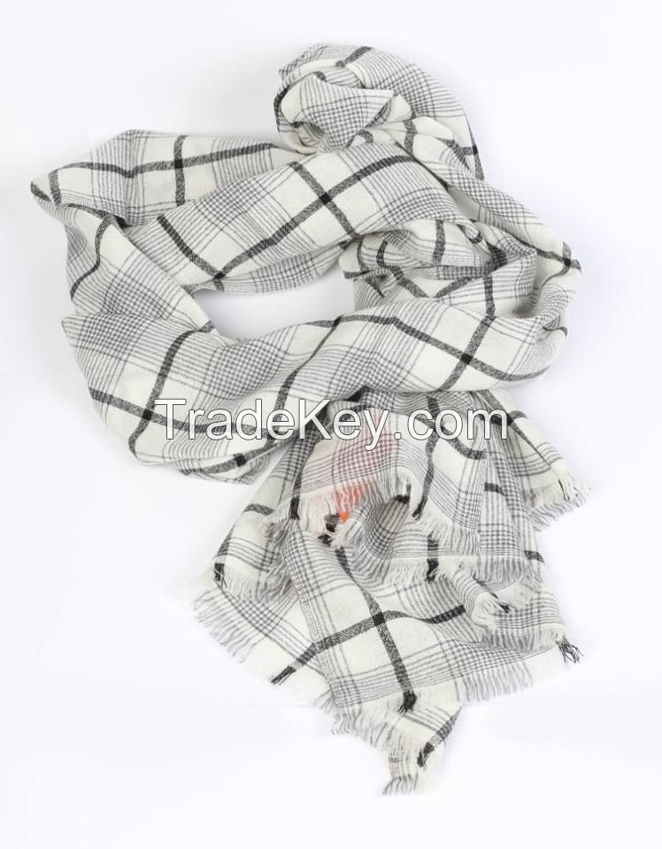 Checks Box Pashmina Stole