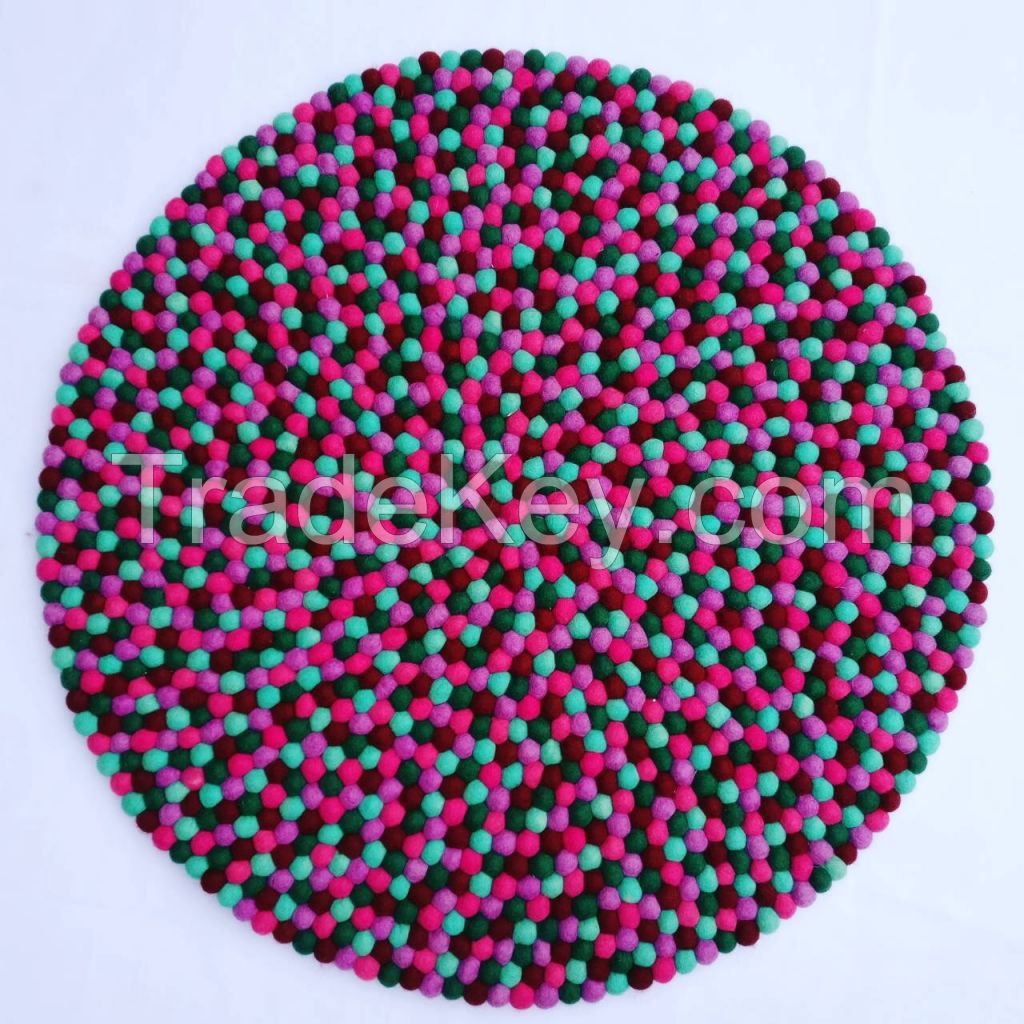 Felt Ball Rug