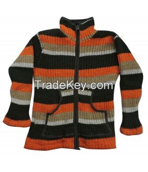 Stripes woolen Hoody-New arrival