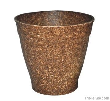 Plant fiber flowerpot