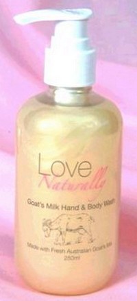 Love Naturally Goats Hand & Body Liquid Soap 250ml