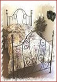 wrought iron bed