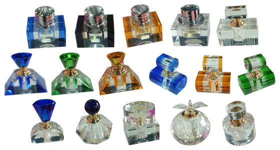 crystal perfume bottle