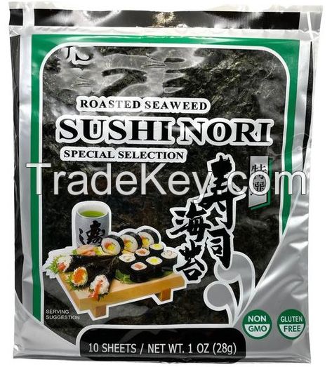 yaki sushi nori roasted seaweed Green