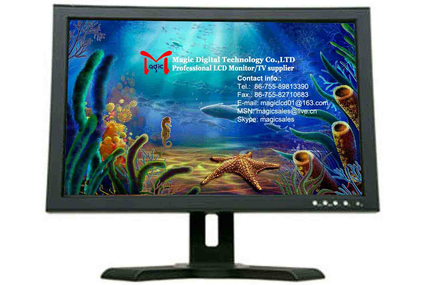 19" LCD TV Monitor (AV, TV, Speaker, S-video build-in)