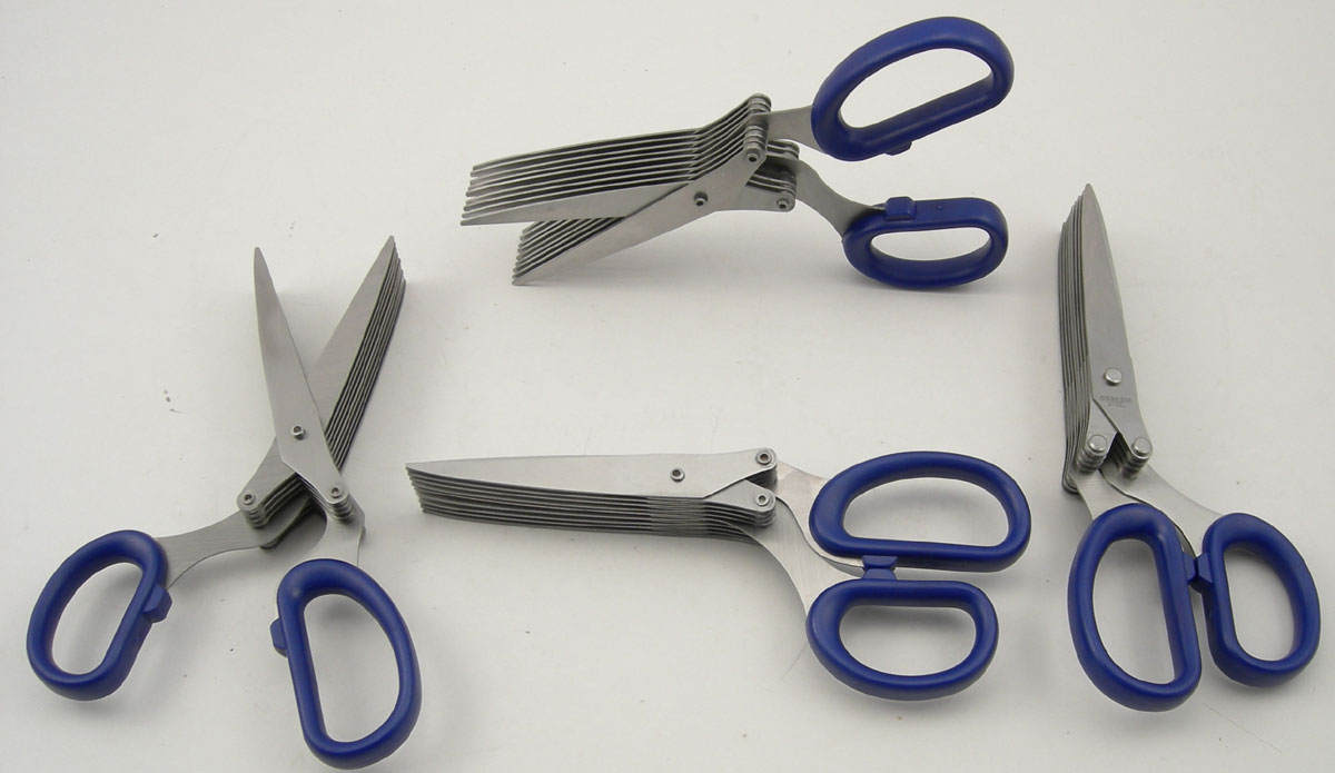 9 blades shredding scissors