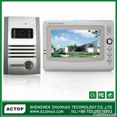 new design 7" TFT display Camera color video door phone