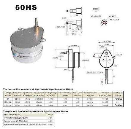 hysteresis synchronous motor
