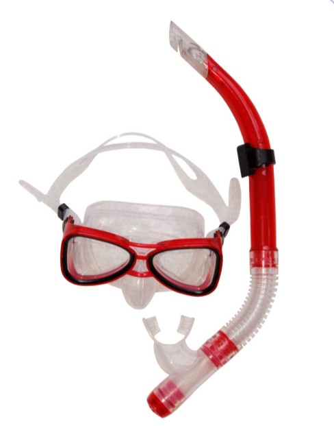 diving mask and snorkel