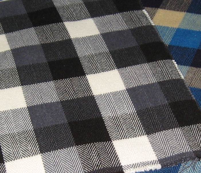 wool blend/woven fabrics/checks fabric