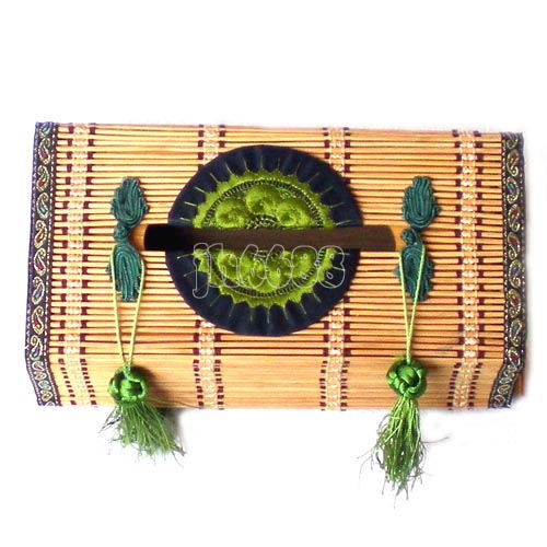 bamboo woven tissue box, tissue holder, handicrafts, folk crafts