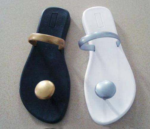 PVC slipper-solid color