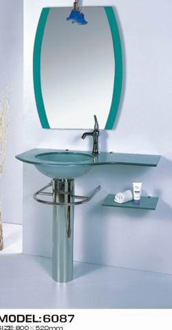Glass wash basin